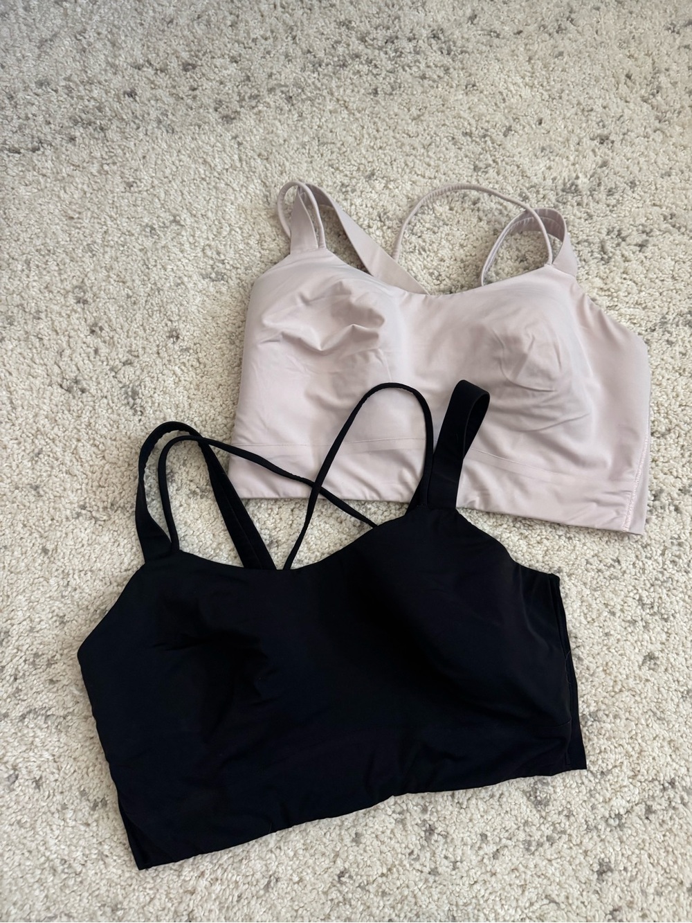 Lululemon Like A Cloud Longline Bra *Light Support D/DD Bundle Black Pink